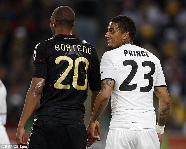 Hasil gambar untuk jerome boateng vs kevin prince boateng
