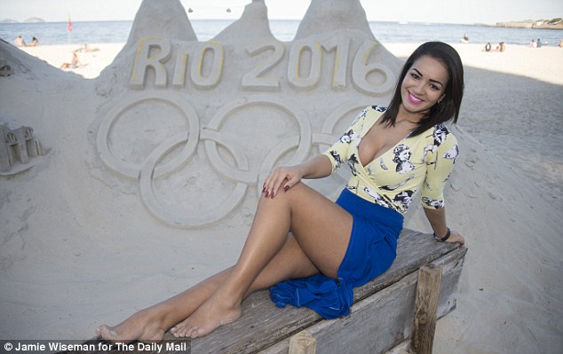 Foreign money: The 23-year-old insists she is  not worried  about the potential threat posed by clients, although she said locals could be  violent  towards the girls