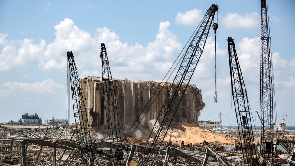 Beirut`s port after the blast