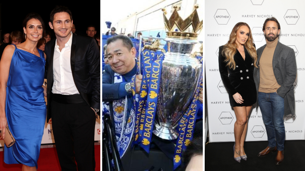 Frank dan Christine Lampard, Vichai Srivaddhanaprabha serta Tamara Ecclestone
