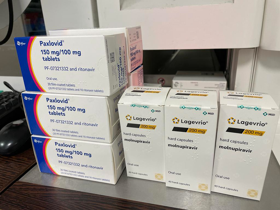 Obat Paxlovid dan molnupiravir.
