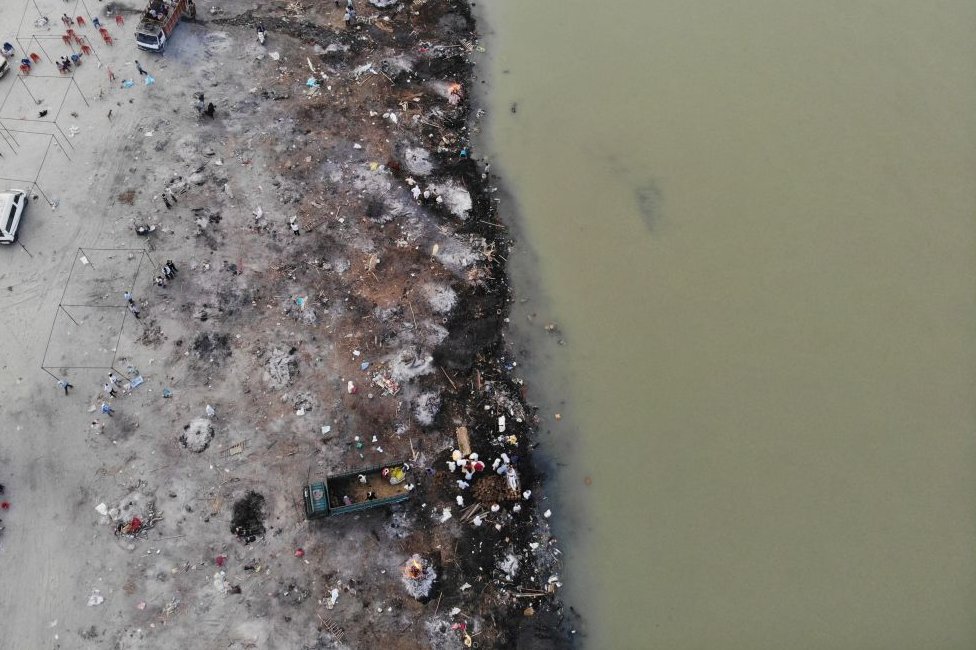 Sungai Gangga, India, Covid