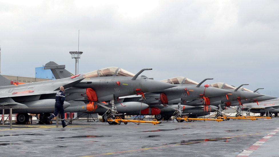 Armada jet tempur Rafale milik Angkatan Udara Prancis