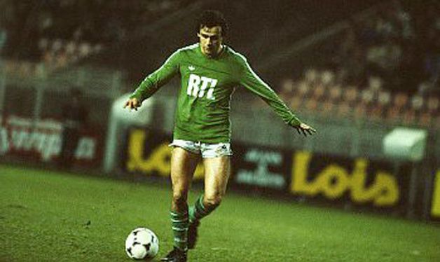 Michel Platini saat memperkuat Saint-Etienne