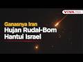 Eskalasi Gila! Detik-detik Rudal Iran Serang Israel di Tengah Malam