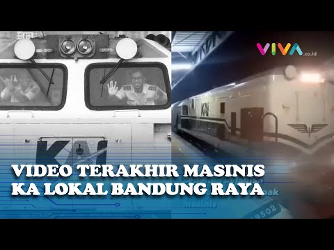 Video Terakhir Masinis KA Bandung Raya Sebelum Tewas Tabrakan di Cicalengka