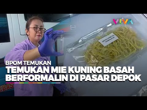 BPOM Temukan Mie Kuning Berformalin di Pasar Depok