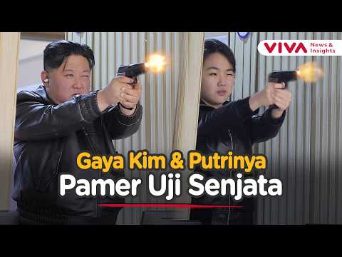 Momen Kim Jong Un dan Putrinya Pamer Uji Tembak di Pabrik Amunisi