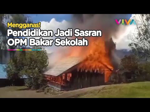 Kembali Berulah! OPM Bakar Gedung Sekolah SD SMK