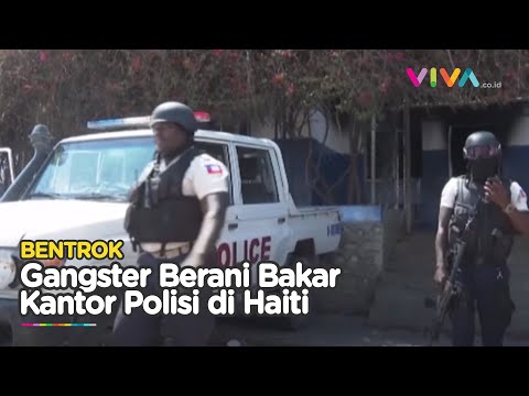 Makin Kacau! Gangster Bersenjata Bakar Kantor Polisi di Ibu Kota