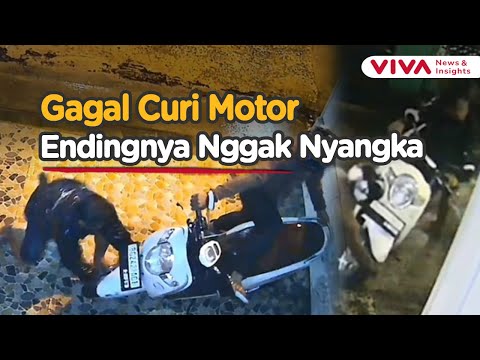 Gagal Curi Motor, Pelaku Malah Banting Motor Korban di Tengah Hujan