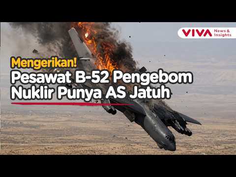 Seharga Rp1,5 Triliun, Pesawat Pengebom Nuklir B-52 AS Jatuh Usai Lepas Landas!