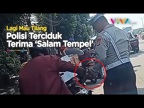 Awalnya Sok Tegas, Eh Polisi Ini Malah Terima 'Salam Tempel'
