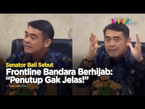 RASIS! Senator Bali Larang Petugas Frontline Bandara Pakai Hijab