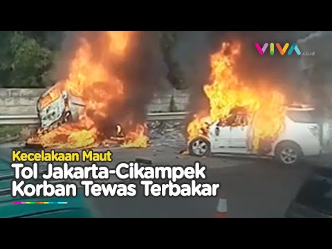 Kecelakaan Maut Gran Max di Tol Japek, Semua Penumpang Tewas Terbakar