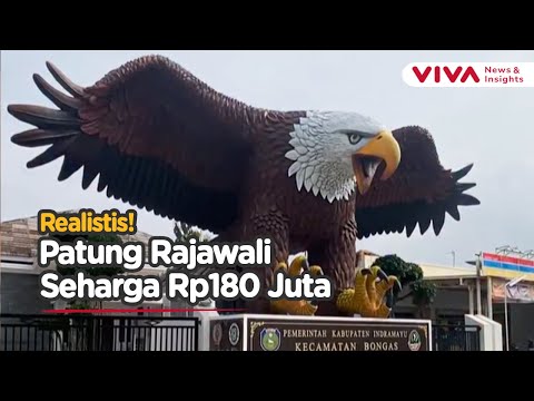 Cuma Habiskan Rp180 Juta, Patung Rajawali di Sukabumi Viral