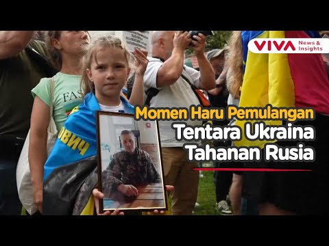 Tangisan Keluarga Melihat Pemulangan Tentara Ukraina Tahanan Rusia