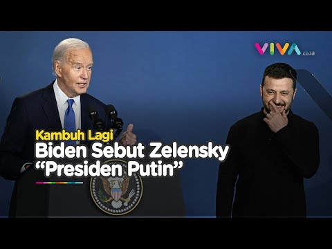 Bikin Malu, Biden Perkenalkan Zelensky dengan Nama Musuh Bebuyutan