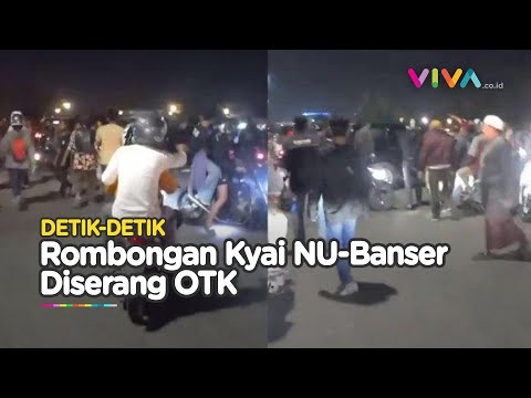 VIDEO Rombongan Kiyai NU dan Banser Diserang OTK
