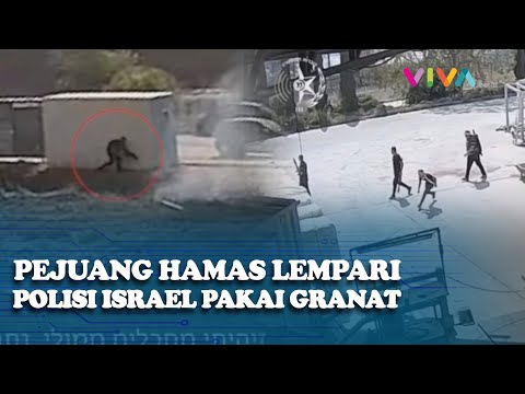 Rekaman Hamas vs Polisi Israel Saling Serang Rebut Tanah Gaza