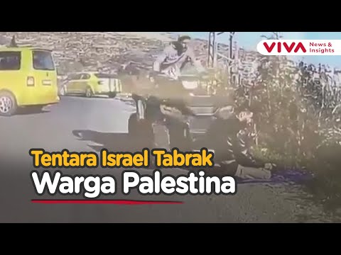 Detik-detik Militer Israel Sengaja Tabrak Warga Palestina yang lagi Berdoa