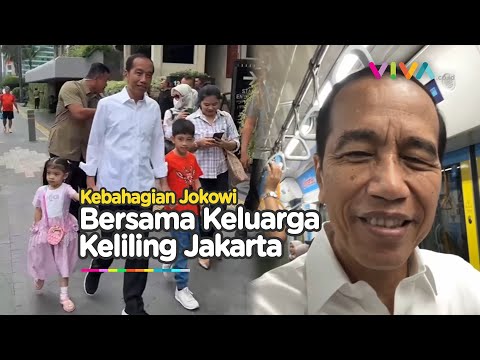 Jokowi 'Blusukan' Ajak Keluarga Keliling Kota Jakarta