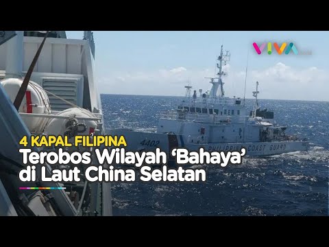 China Meradang, 4 Kapal Filipina Terobos Kawasan Bahaya Laut China Selatan