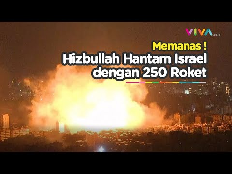Hizbullah Serang 250 Roket ke Israel! Banyak Korban Jiwa