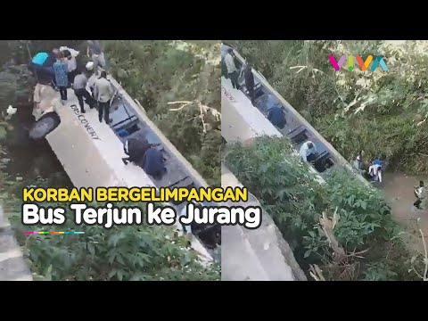 Rekaman Video Bus di Honduras Tergelincir ke Jurang
