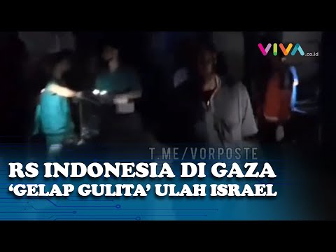 RS Indonesia di Gaza Gelap Gulita! Tenaga Medis Terpaksa Pakai Senter