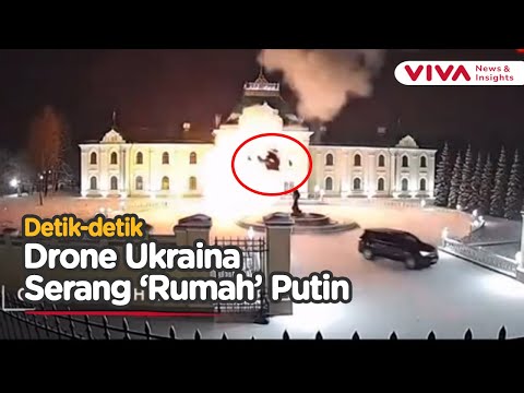 Video Drone Ukraina Jatuh Dekat Kediaman Putin, Bukti Dipertanyakan