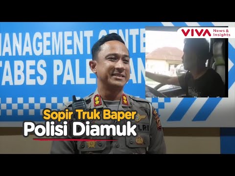 Emosi Ditilang, Sopir Truk Bikin Polisi Tak Ada Harga Diri