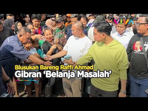 Cara Gibran 'Belanja Masalah', Blusukan Masuk Gang Sempit Jakarta