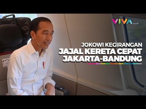 Momen Jokowi Jajal Kereta Cepat Jakarta-Bandung Hanya 28 Menit