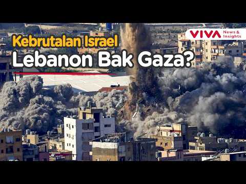 Penampakan Lebanon Porak-poranda Usai Serangan Brutal Israel