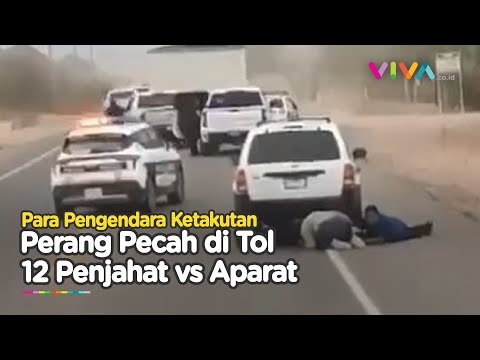 Pengendara Terjebak Baku Tembak di Jalan Tol, Belasan Penjahat Tewas di Tangan Aparat