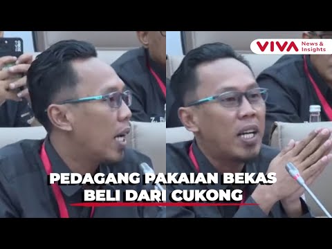 Pedagang Pakaian Bekas Ngaku Salah di Depan DPR