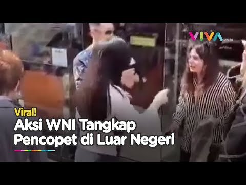 Jadi Tontonan! Momen Turis Indonesia Labrak Copet Wanita di Luar Negeri