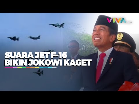 Pekik Suara Jet tempur F 16 Senggol Telinga Presiden Jokowi