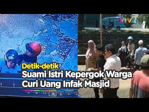 Nyaris Diamuk Warga, Pasutri Curi Uang Celengan Masjid