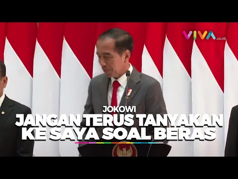 Jokowi Pergi Tinggalkan Wartawan Saat Dicecar Soal Beras