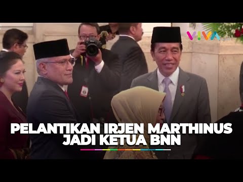 Jokowi Lantik Irjen Marthinus Jadi Ketua BNN Gantikan Komjen Petrus