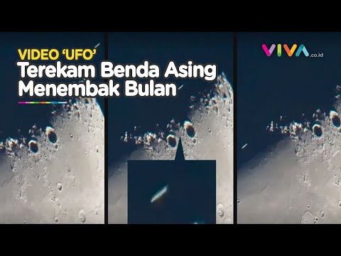 GEMPAR Video Benda Asing Diduga UFO Menembaki Permukaan Bulan
