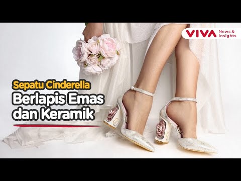 Penampakan Sepatu Mewah Berhiaskan Emas dan Porselen