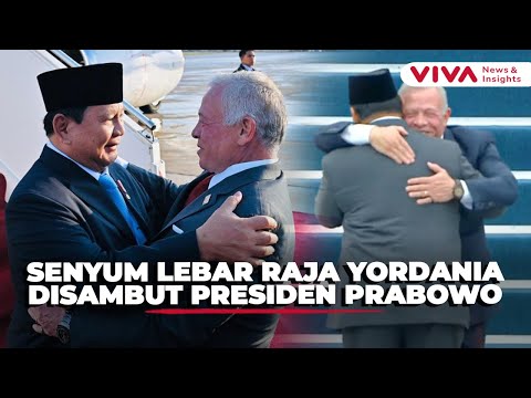Pertemuan Sahabat Lama! Prabowo Peluk Raja Abdullah II di Jakarta