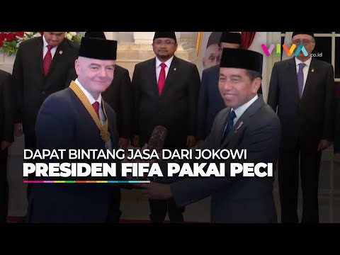 Hari Pahlawan, Jokowi Beri Kehormatan Bintang Jasa Pratama untuk Presiden FIFA