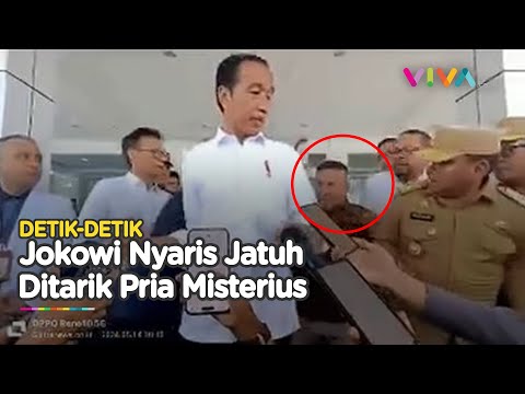 Sosok Pria Terobos Ring 1 Tarik Tangan Jokowi Ternyata..