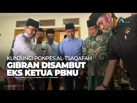 Penyambutan Gibran oleh Mantan Ketua PBNU di Ponpes Al-Tsaqafah