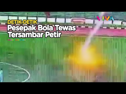 Lagi Bertanding, Pesepak Bola di Bandung Tewas Tersambar Petir