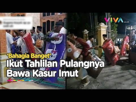MEWAH! Jemaah Tahlilan Semringah Bawa Pulang Kasur
